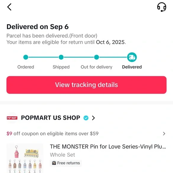 Pin For Love Vinyl Plush “M” Pendant - Picture 7 of 7